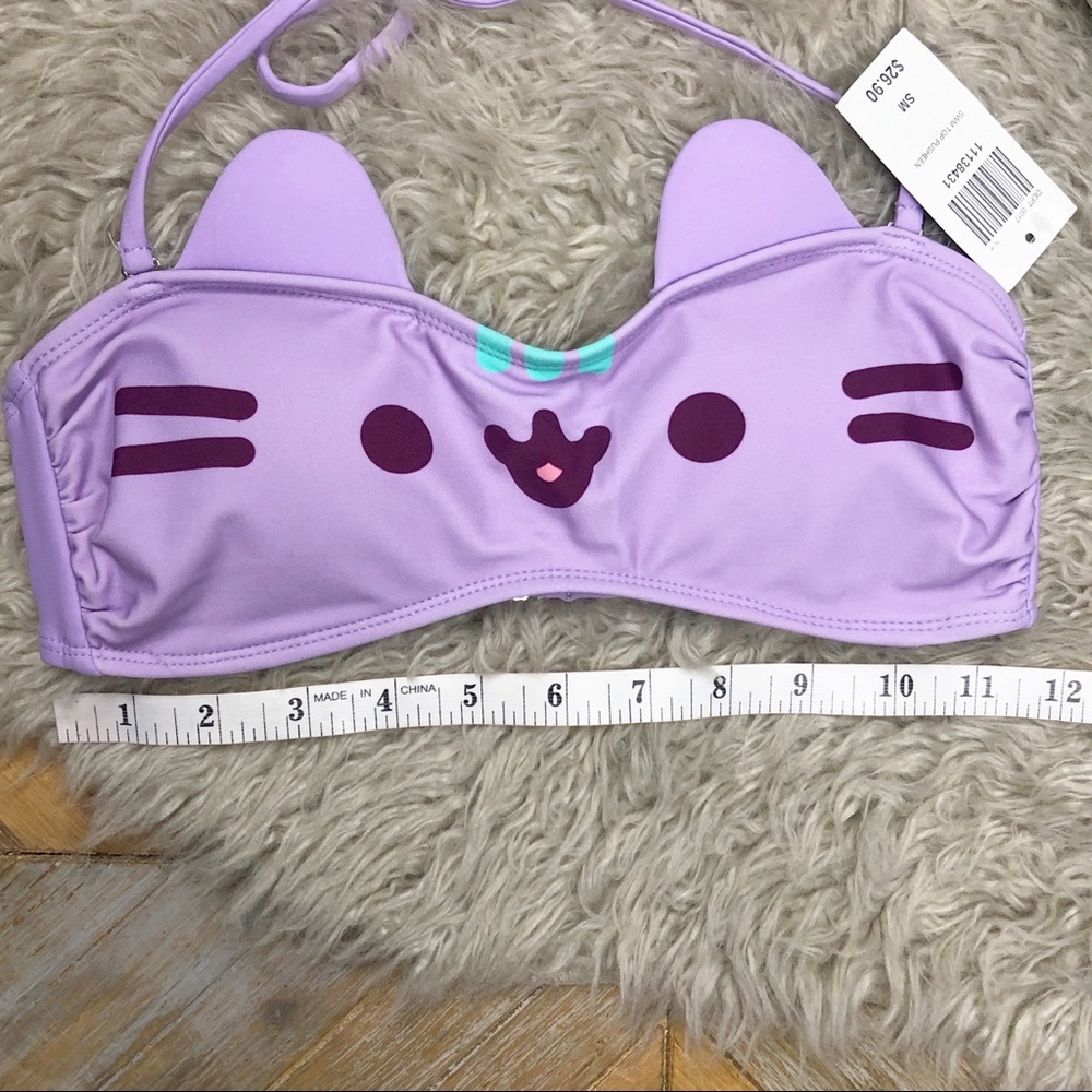 ✖️SOLD✖️•PUSHEEN• Hot Topic Kitty Bandeau Bikini - Picture 4 of 8